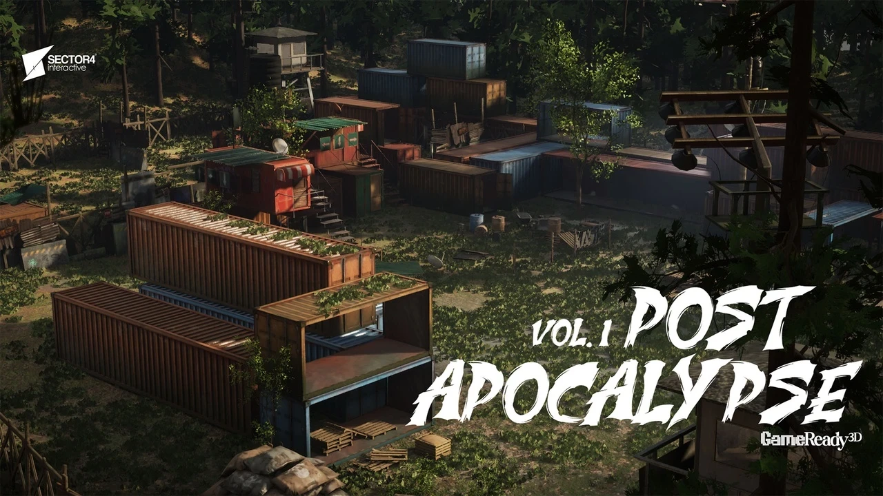 Post Apocalyptic Modular Environment Pack – Survival Buildings & Props - Premium 3D Asset Pack featuring recreate the end of the world with the post apocalyptic modular environment pack, a comprehensive set of 158 meshes, 167 prefabs, and 94 materials designed for immersive survival and dystopian projects. build abandoned streets, ruined outposts, or survivor camps with modular buildings, detailed props, and environmental set dressing